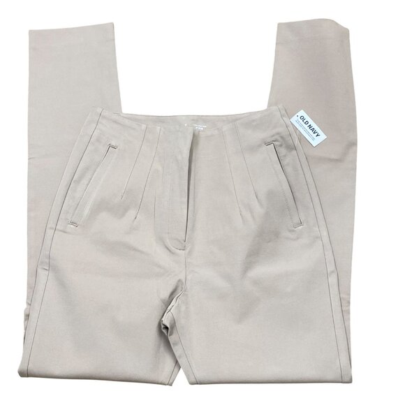 Old Navy Khaki Extra‎ Hi Rise Pixie Ankle Size 6 Tall PANTS NWT - Picture 7 of 8